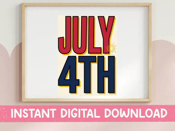 Download July 4th Retro Typography Design - Retro typography design Collection